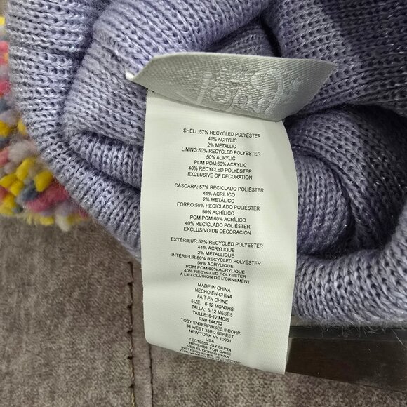 NWT Toby & Me Infant Pom Hat and Mitten Set - Picture 4 of 4